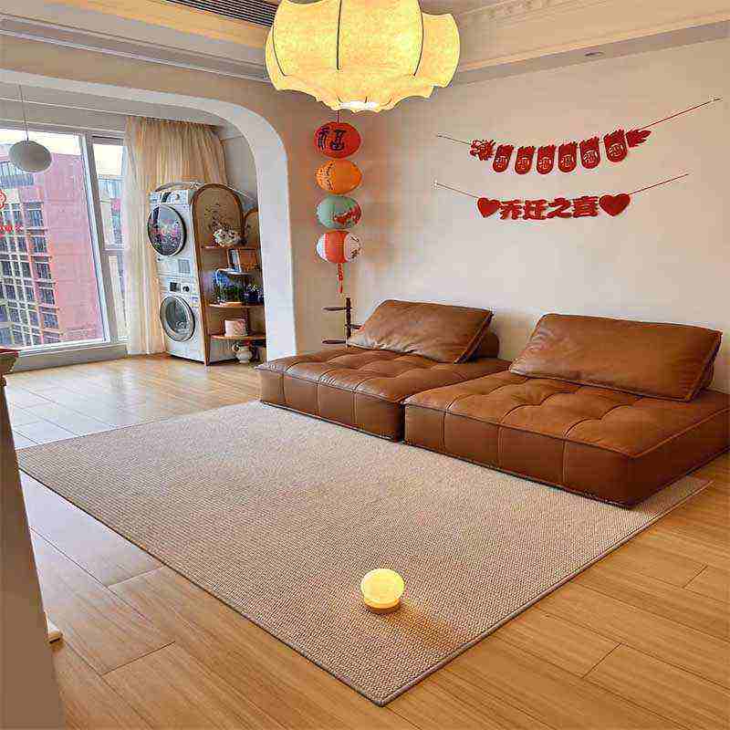 纯色仿剑麻地垫茶室可裁剪客厅2024新款卧室床边飘窗猫抓板地垫子,居家布艺,家用脚垫,淘宝优惠券,粉丝福利购,淘宝优惠卷