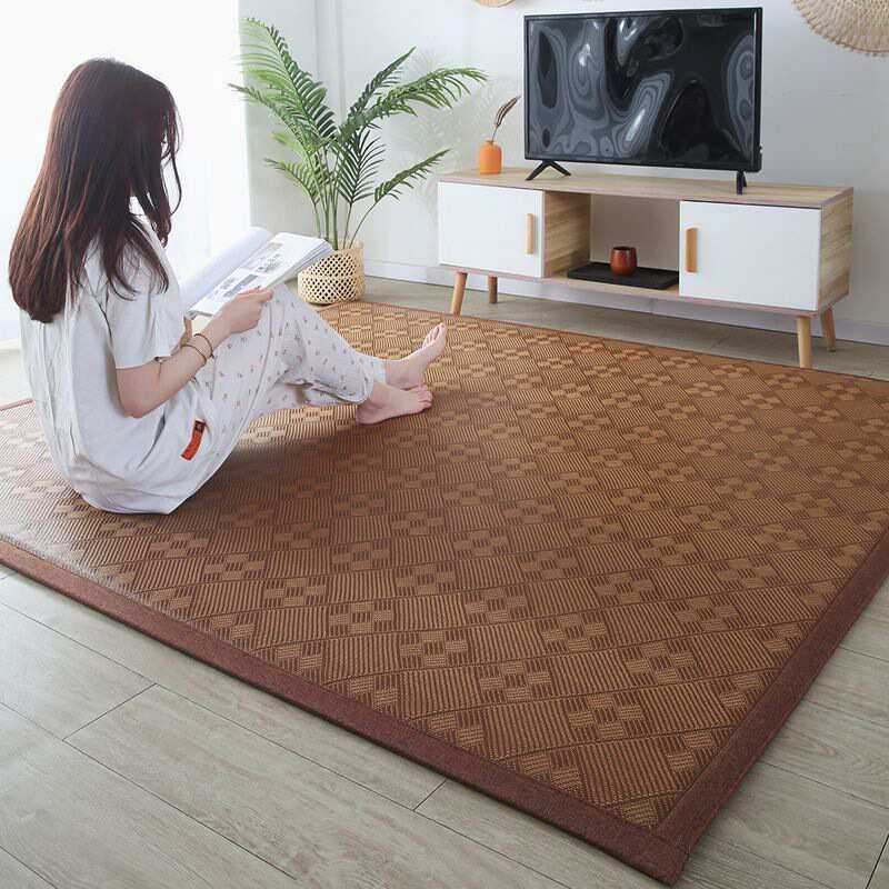 夏季加厚藤席飘窗凉席地垫家用榻榻米打地铺睡觉垫子宝宝爬行地垫,居家布艺,家用脚垫,淘宝优惠券,粉丝福利购,淘宝优惠卷