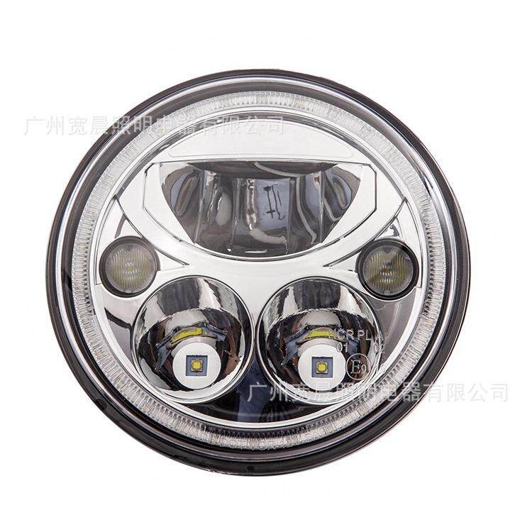 越野车牧马人7寸led大灯 55w圆形h4 led摩托车哈雷改装大灯