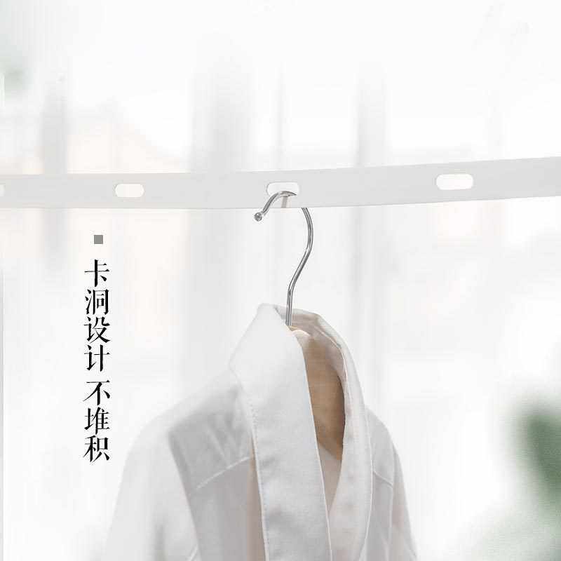 伸缩阳台衣架宿舍晾衣绳打孔隐形晾衣架室内家用免浴室拉伸