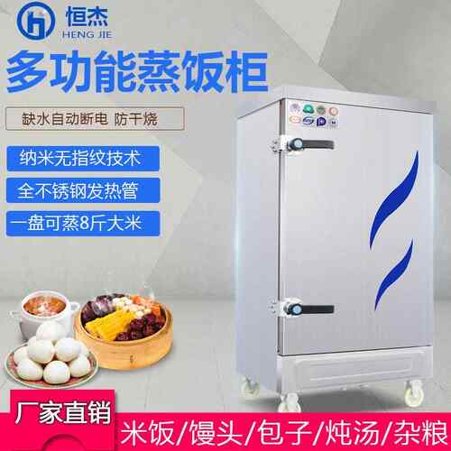 商用蒸饭柜 全自动蒸饭车燃气电热米饭蒸柜单双门蒸箱 不锈钢蒸饭