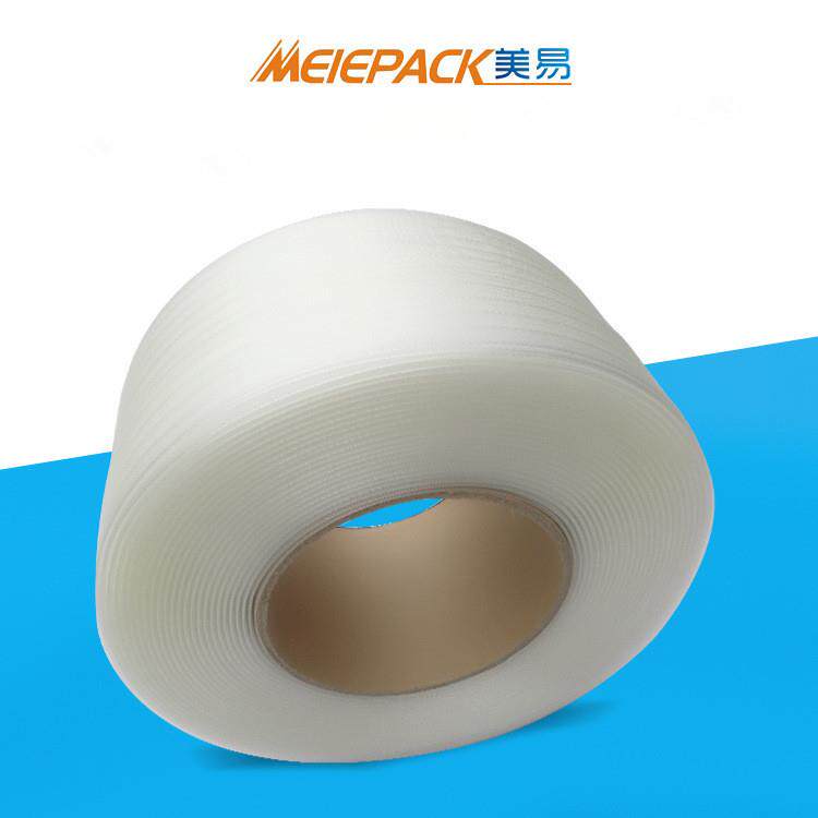打包带4分000米透明PP机打带12mm宽0.6mm厚美易透明打包带厂家