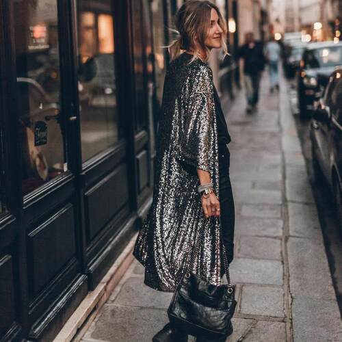 Party glitter cardigan jacket for women 派对亮片开衫外套女