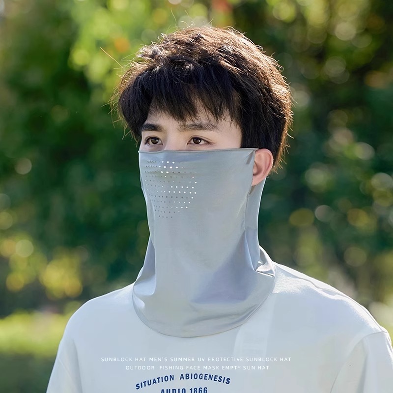 紫外线骑行防晒面罩一体遮阳面罩
