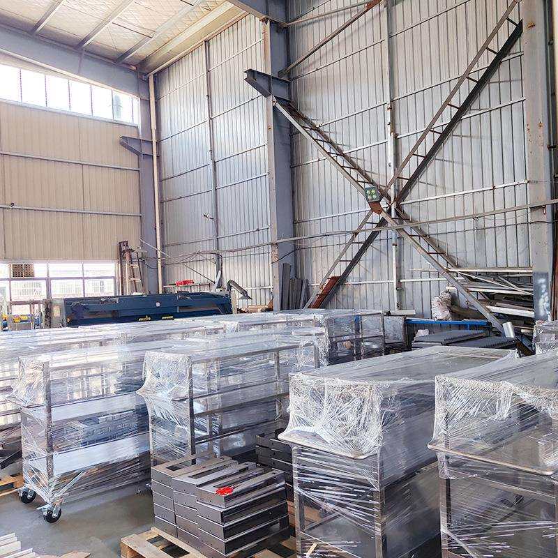 厂家定 制无尘车间304不锈钢物料周转车手推搬运车废料车