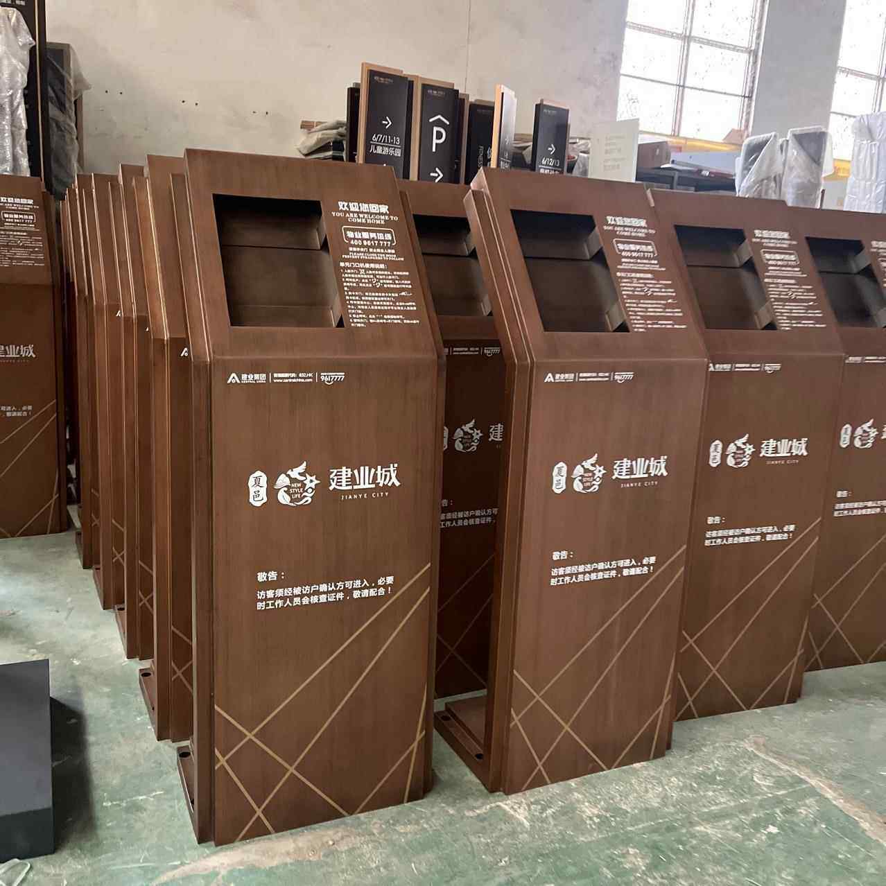 统备地产区门禁小立柱建业门禁牌人脸识别设系无品牌/门禁设备标