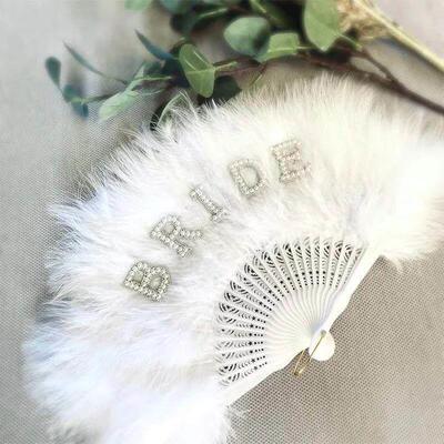 Bride Fluffy fan bachelorette hen party girls weekend bride