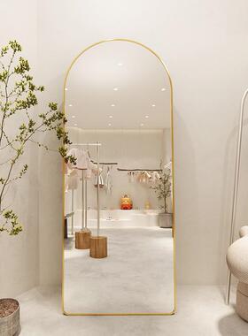 定制支架豪华镜子拱形梳妆金属折叠批发浴室全长厂家espejo家居镜