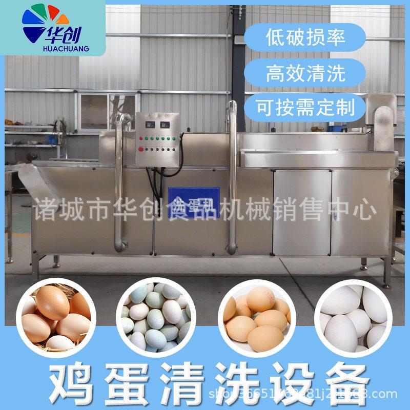 蛋制品工厂用洗蛋机排双排蛋品清洗风干机无菌蛋去泥刷洗机