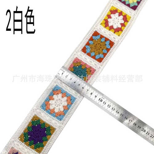 装饰织带花边 手钩花边辅料多款仿裙摆服饰提花 刺绣条码复古色热