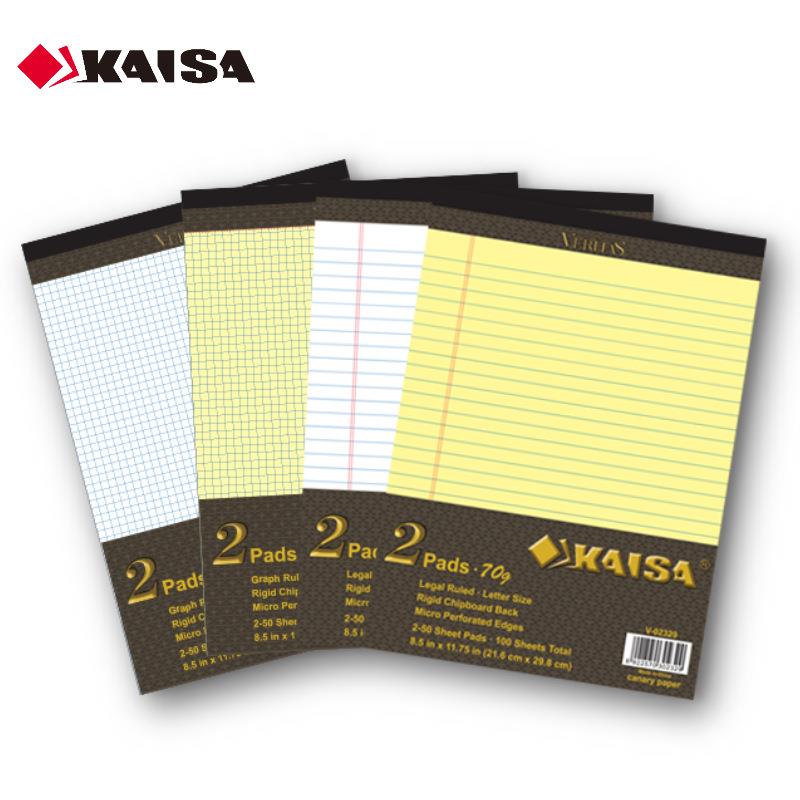 KAISA A4美式加厚拍纸本Veritas维塔斯办公会议易撕线课堂草稿笔
