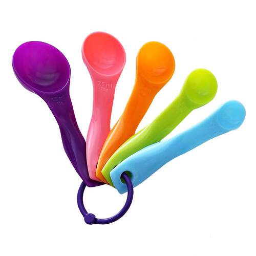 DIY Baking Milk Powder Spoon with Measurement Scale - 5-piec