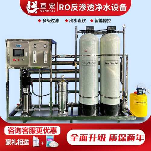 RO反渗透水处理设备工业双级纯化水设备大型商用去离子净水设备