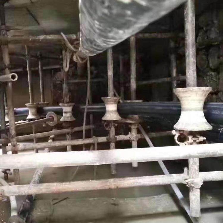 架子管用电缆放线滑轮180*200桥架拐弯转角井口尼龙钢管轮
