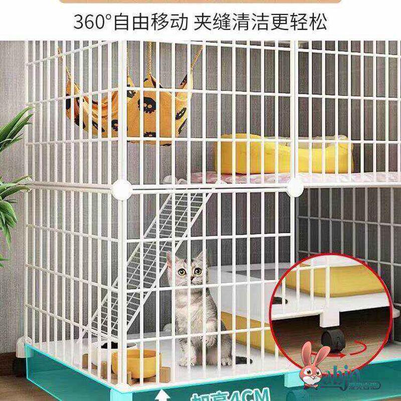 猫笼家用室内可移动不占地猫窝上下层小户型猫柜猫舍猫屋猫咪笼子