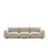 直排三人位布意识极简艺沙发客厅设计师小户型简约现代面包沙发