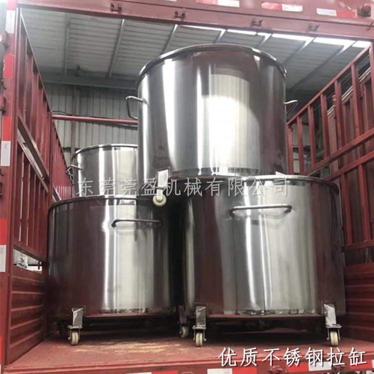 定制多型号分散缸大小型号带脚轮刹车不锈钢搅拌缸周转缸