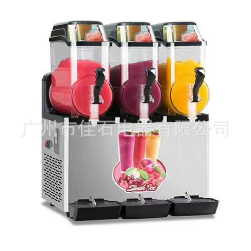 2026新款 餐饮店三缸雪泥机 商用 220V Slush machine 雪融机厂家