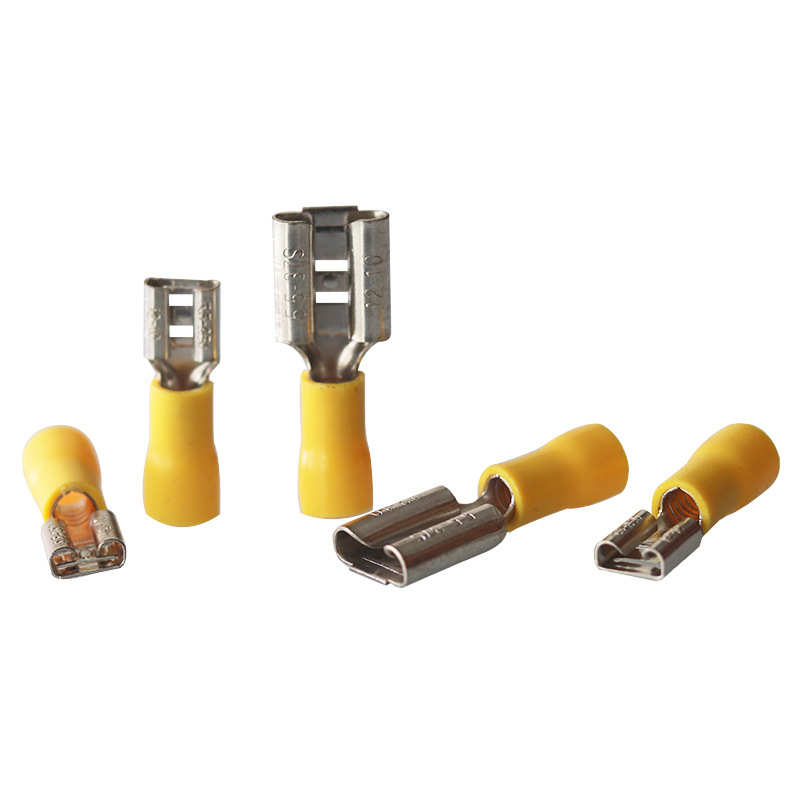 FDD1.25-250插拔式母预绝缘端子FDD5.5-250铜线耳6.3插簧冷压端头