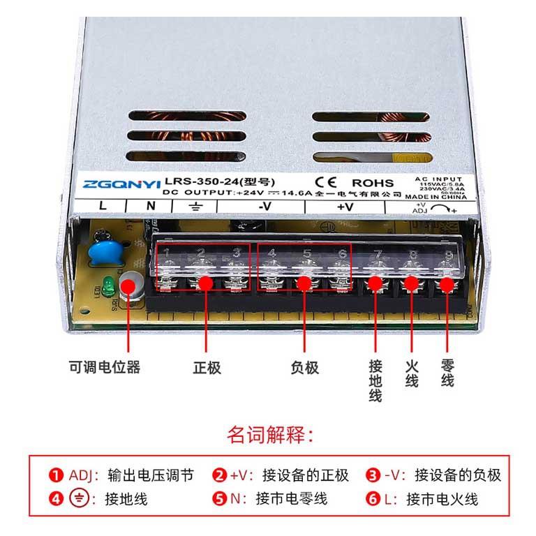 RS超薄款源开关电220V转L12v2备4v自动化设电UNY源打印机电源变压
