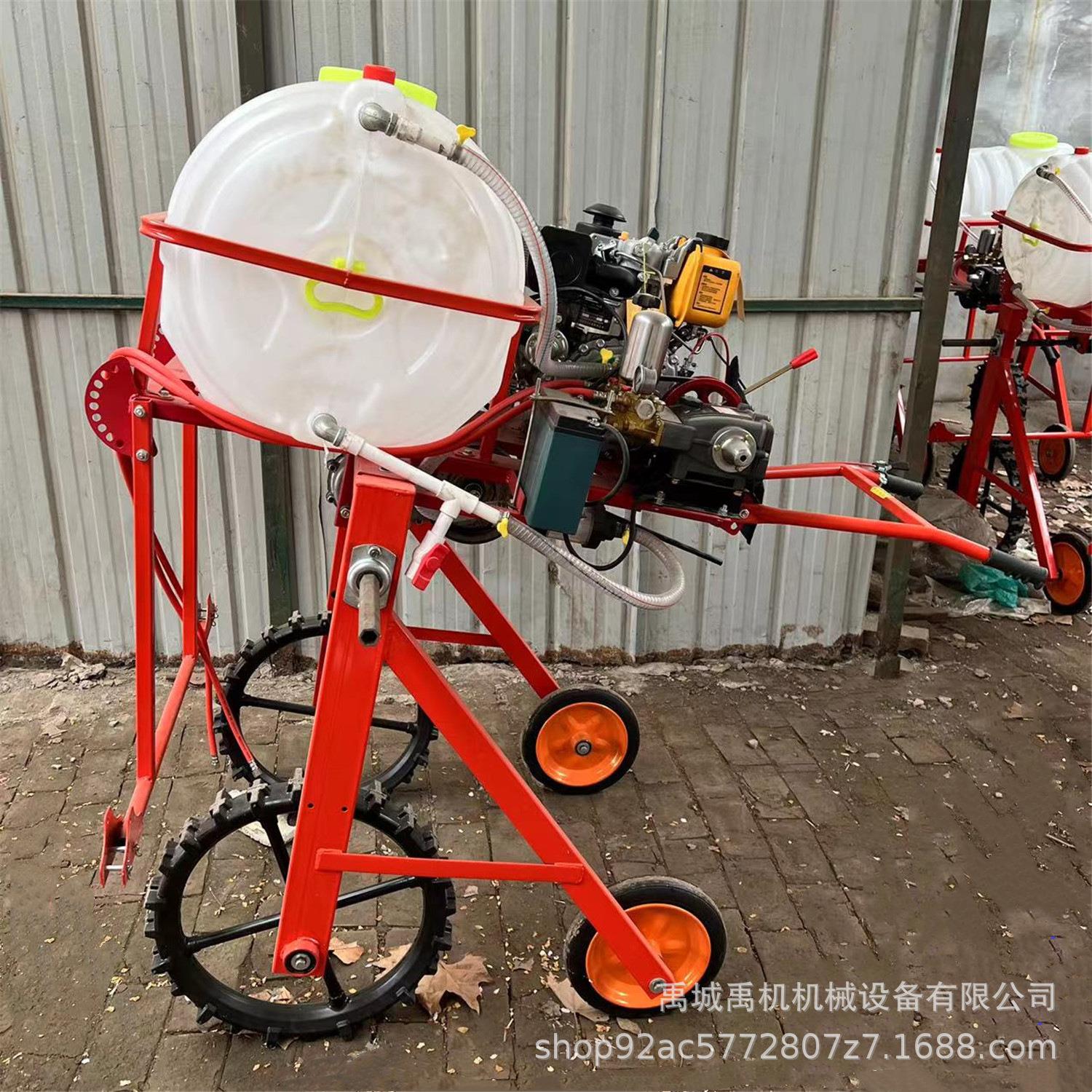 自走式打药机手推汽油打药机农用高间距农作物打药机喷雾器