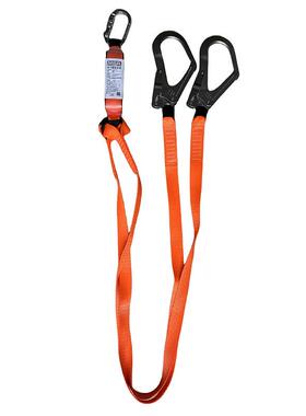 梅思安MSA10237316织带式轻巧星安全绳双腿大挂钩2m