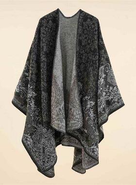 Women cape scarf shawl 空调度假披肩外搭苏格兰斗篷男女款旅游