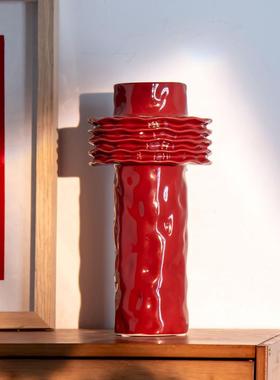 高档采品小众中国陶瓷花瓶，婚礼产和订婚礼品，乔装礼装品盒，客