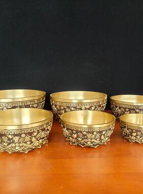 厂家供应铜聚宝盆摆件聚宝盆碗工艺品客厅开业礼品摆件居家工艺品