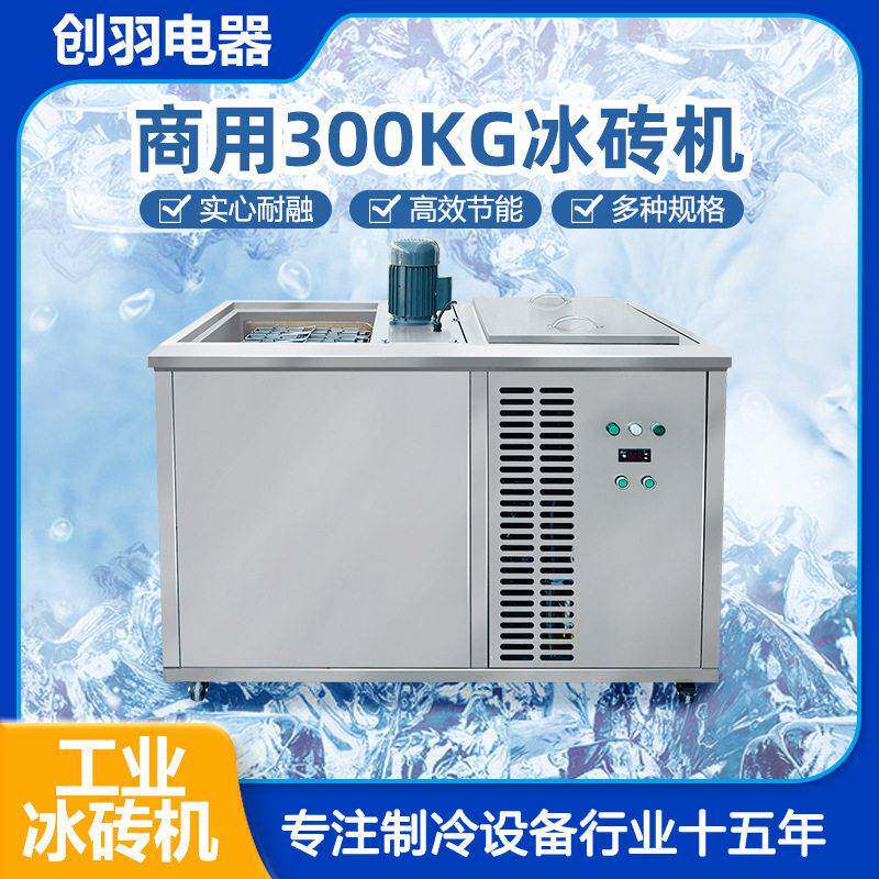 0.3T商用小型冰砖机厂房冷风机冰块机出口刚果ICEBLOCKMACHINE