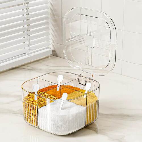 Home Kitchen Seasoning Box Set, Multi-compartment Integrated