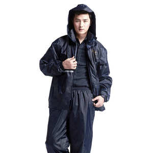 正招徙步加厚牛津雨衣雨裤  厂家批发分体式劳保反光雨衣套服
