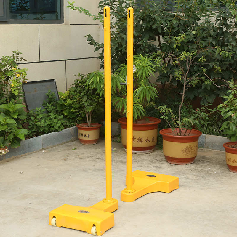 双飞铸铁羽毛球柱ABS便携式羽毛球网架室内外专业比赛羽毛球柱