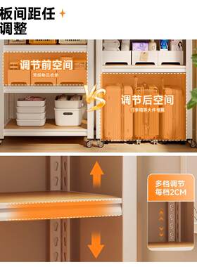 钢骨家用置物架多层收纳架简约白色储物柜大件物品被褥摆放陈列架