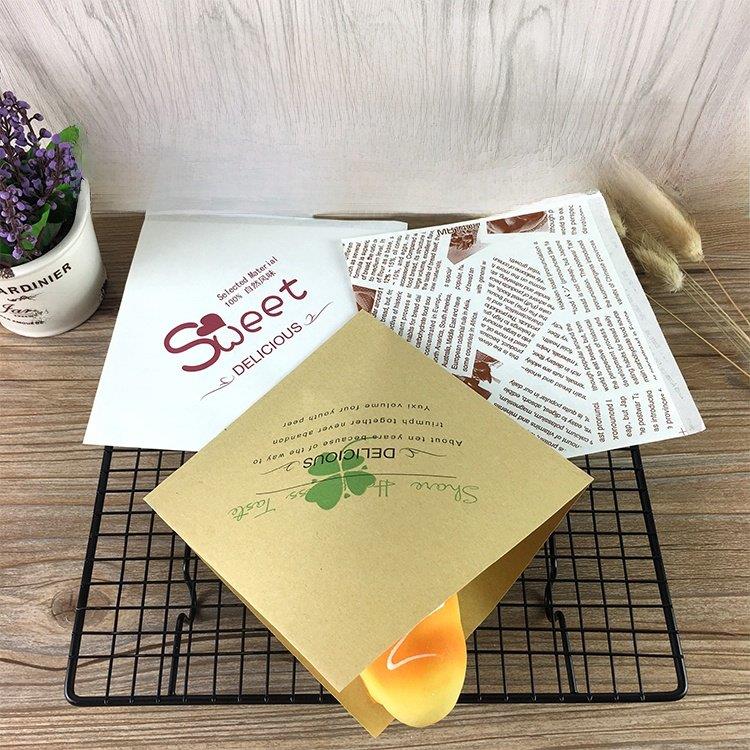 食品牛皮纸袋防油三角面包汉堡泡芙纸袋子烘焙包装袋三明治甜甜圈