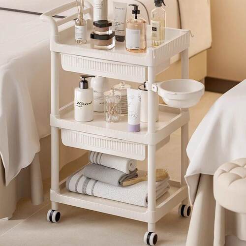 美容院专用小推车皮肤管理移动理髲店手推车置物架高级仪器工具车