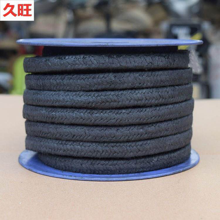 柔性纯石墨盘根耐高温高压石墨盘根油浸加镍丝芳纶盘根