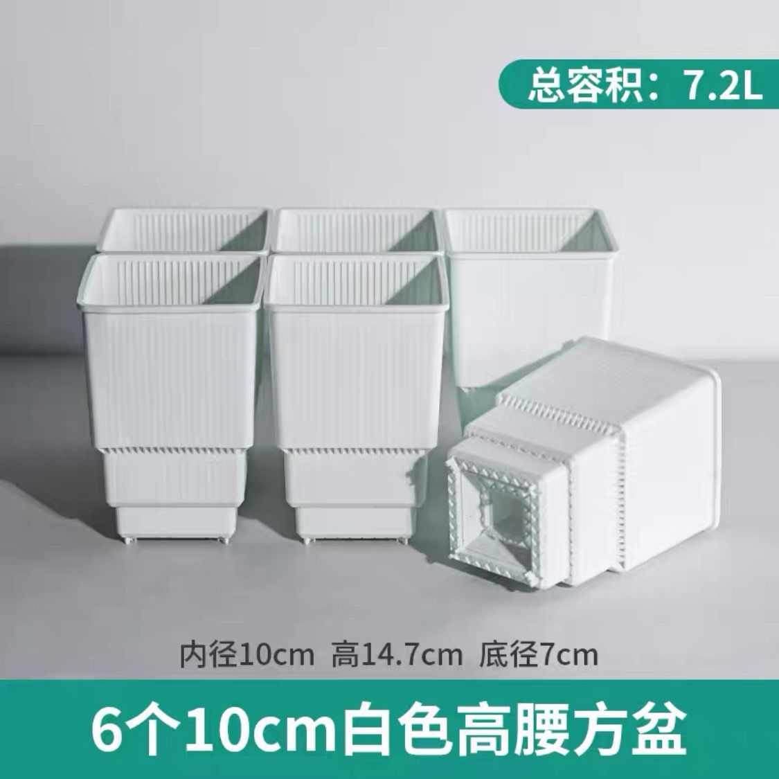 石花控肉美多仙人球莳生根方形盆专用锥加厚育苗肉播种景天塑料