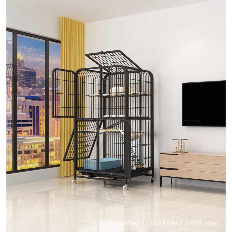 别墅猫带猫双层猫猫咪笼子可抽超大别墅自由空间猫厕所窝加粗窝猫