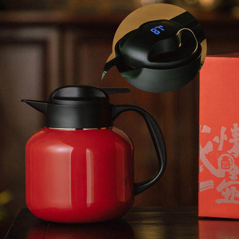 温显小Q焖茶壶保温水壶泡茶壶不锈钢1200ML养生陈皮老白茶闷壶