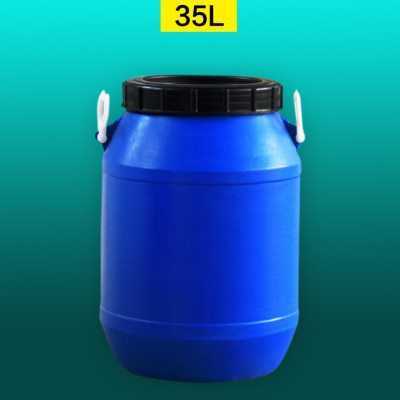 塑料化工桶 35L升带盖 酵素桶 堆码桶 法兰桶 大口圆桶耐酸塑料桶