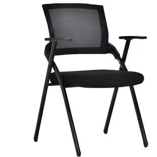 会议椅培训椅洽谈长桌椅可叠可调节带桌板长方形简约现代办公椅子