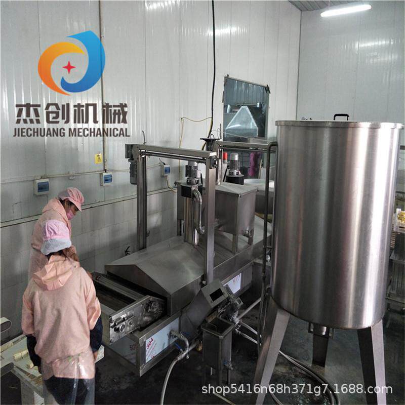 山西豆腐串油炸机 全自动兰花串油炸设备厂家 炸豆串油炸流水线