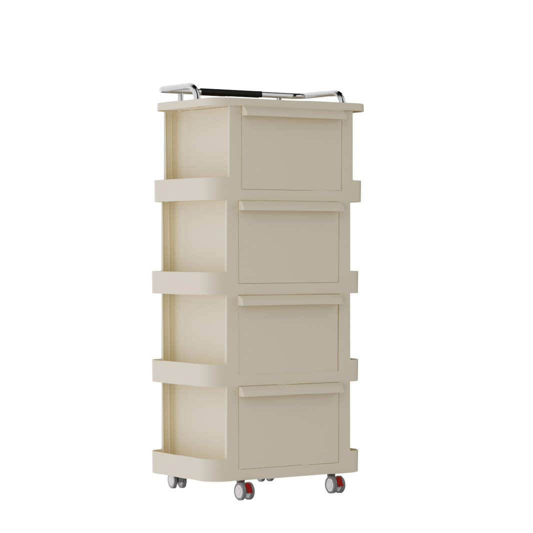 小推车置物架抽屉式收纳柜多功能零食收纳架可移动卧室床头柜