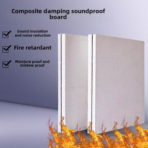 16mm玻璃镁阻尼隔音板Ktv酒吧吊顶覆合阻尼隔音板隔音板吸音玻璃