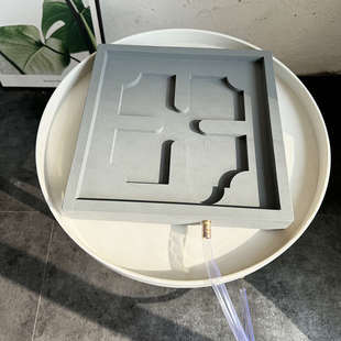 ll四方花盆加厚底座排水托盘自带导流深接水盘透气沥水花托底垫家