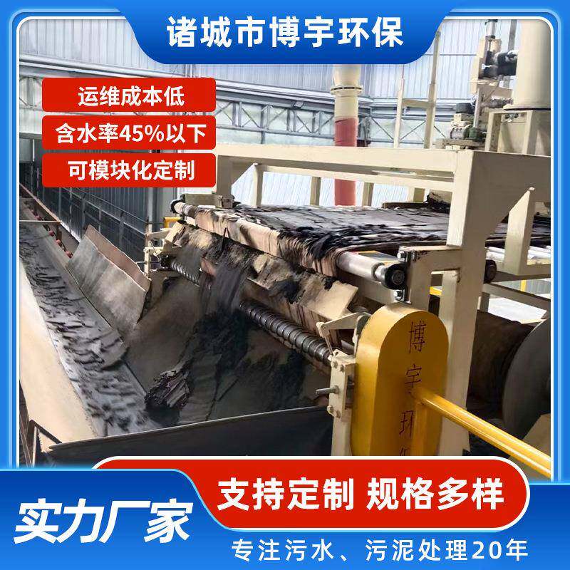 博宇垂直超高压液压压滤机 工厂污水厂污泥脱水压干设备