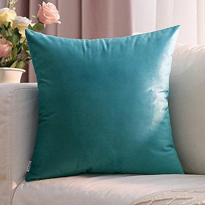 Solid-colored throw pillows Pink Cushions velvet backrest
