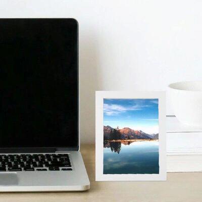 7 Pcs Wooden Photo Frame A5 15 21 White Desktop Decorative