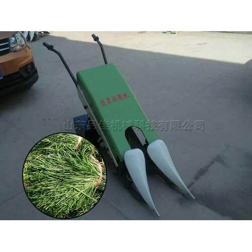 手扶式小型韭菜收割机 电动韭菜放倒设备 保根留茬韭菜收割工具